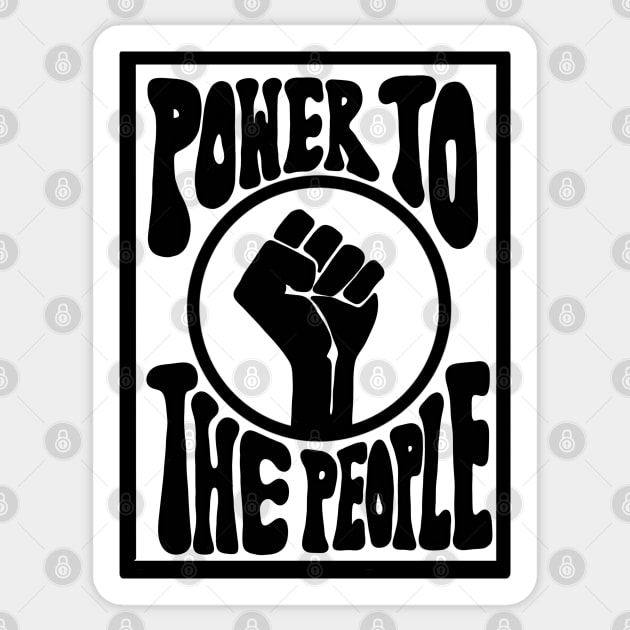 Power To The People Sticker by Slightly Unhinged